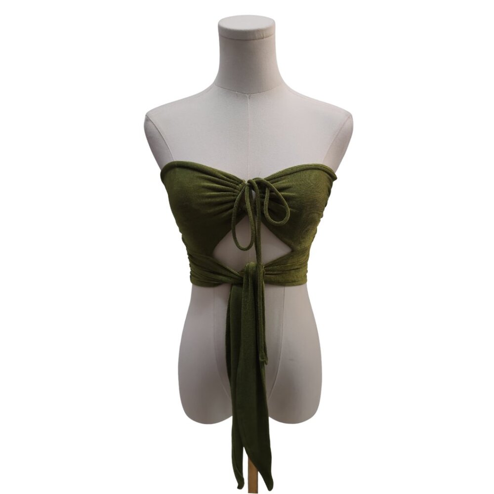 Princess Polly Tie Front Crop Top